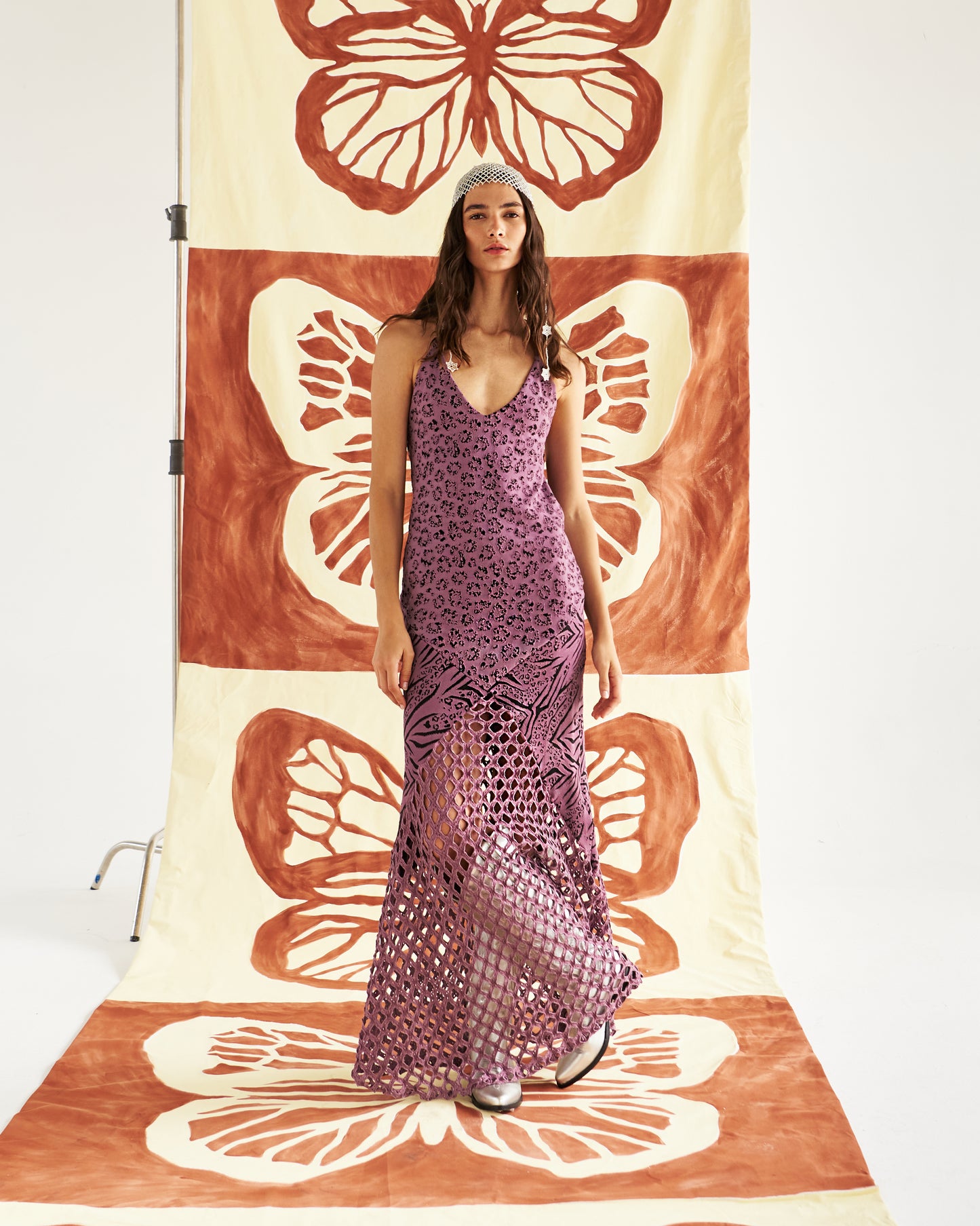 Vestido largo hecho a mano con un diseño bohemio y elegante