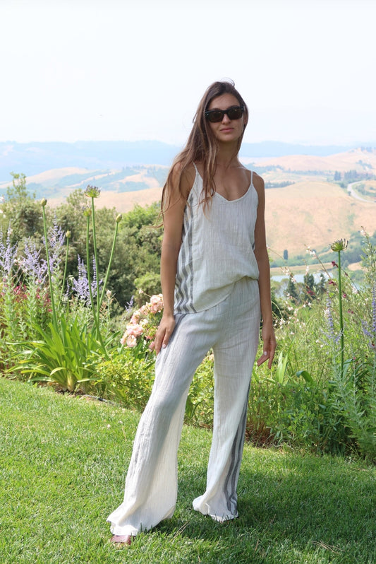 PANTALON RAYAS GRISES