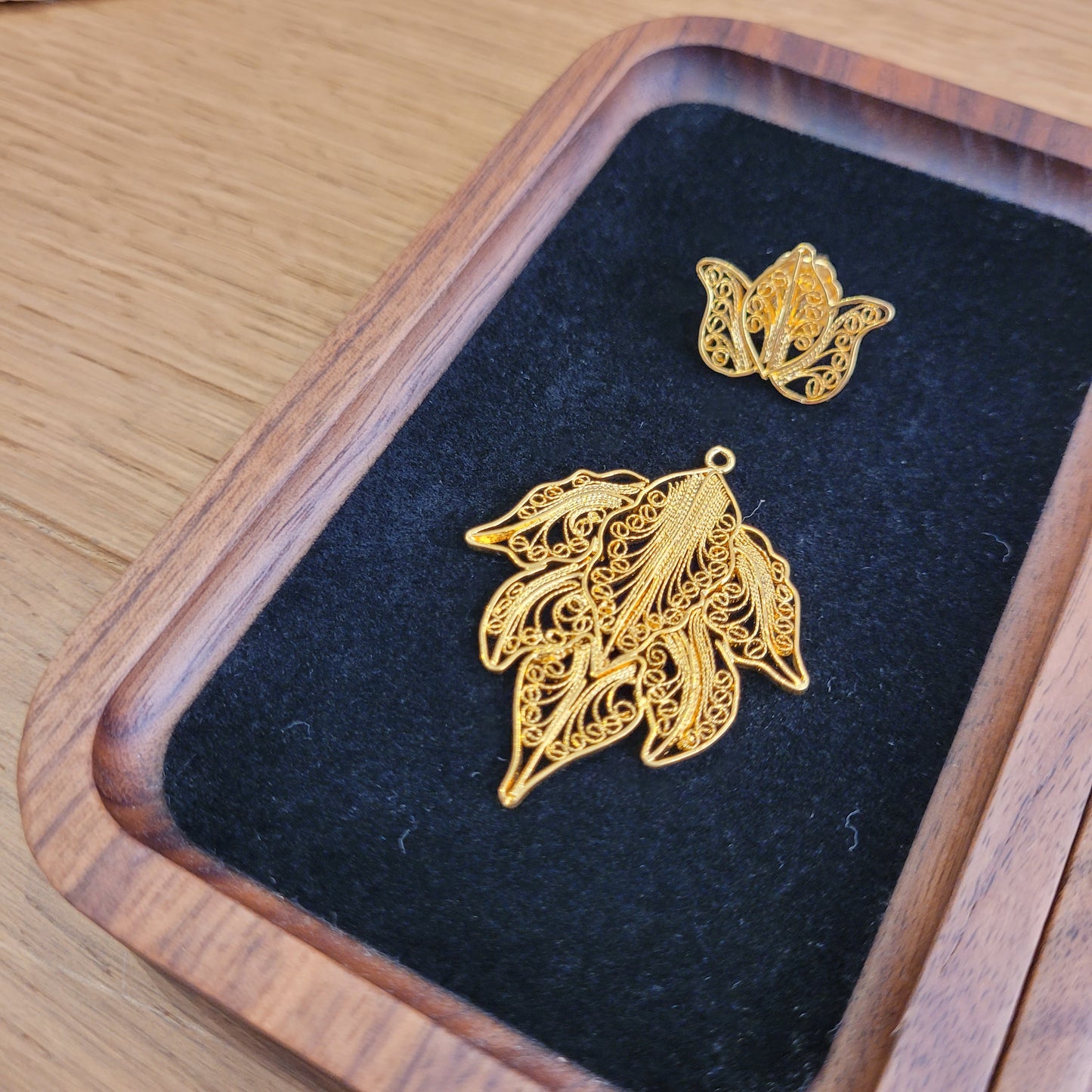 ARETES HOJA FILIGRANA