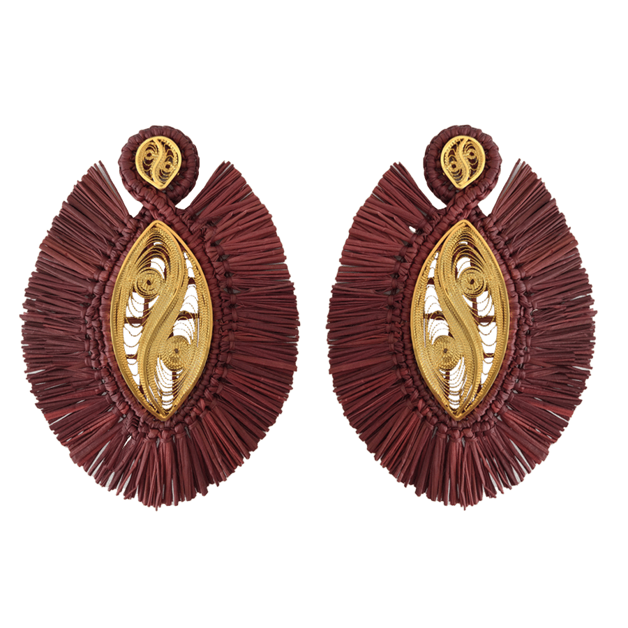 PENDIENTES IRACA MORADO