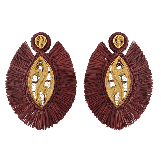 PENDIENTES IRACA MORADO