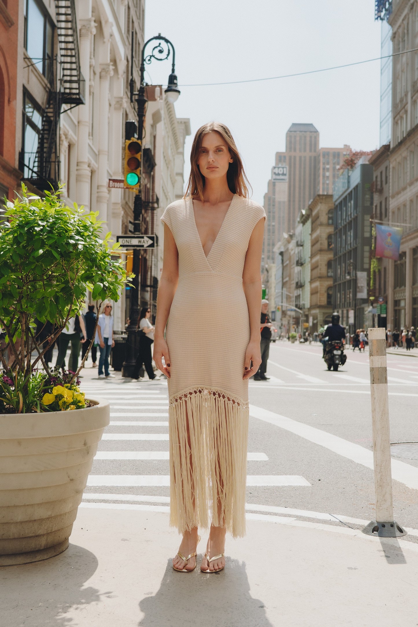 IRIS DRESS BEIGE